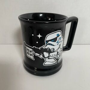 Star Wars Stormtrooper Pew Pew Mug Coffee Ceramic Cup Disney Parks Black